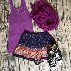 Xhilaration Target Soft Printed Shorts Blue S